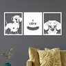 ps deco dachshund branco