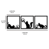 ps decor conjunto de gatos 40 40 120